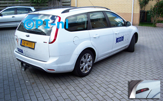 Ford Focus Wagon uit 2010. De display (set A 2011) werd linksvoor bij de a-stijl geplaatst.