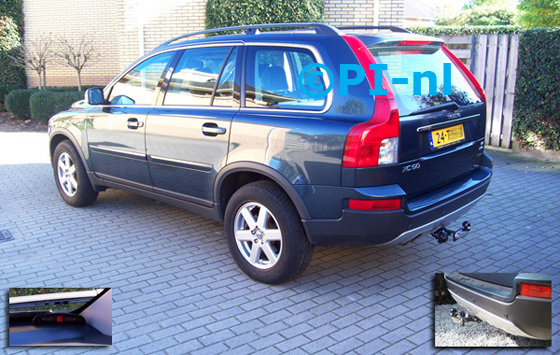 Volvo XC90 D5 uit 2006. De display (set A 2011) werd rechtsvoor bij de a-stijl geplaatst.