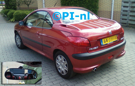 Peugeot 206 CC uit 2002. De display (set C) is het 'spiegelmodel'.