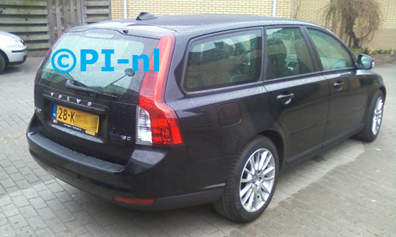 Volvo V50 uit 2010. De display (set A 2013) werd in de b-stijl verstopt.