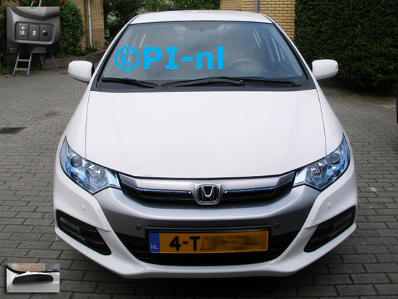 Bij dezelfde Honda Insight (nieuw) uit 2014 heeft PI-nl parkeersensoren ingebouwd in de voorbumper, inclusief timerswitch. De display (set A 2014) werd linksvoor bij de a-stijl gemonteerd.