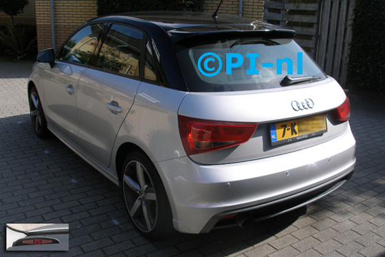 Parkeersensoren ingebouwd door PI-nl in een Audi A1 Sportback S-Line met canbus uit 2013. De display (set A 2014) werd linksvoor bij de a-stijl gemonteerd.