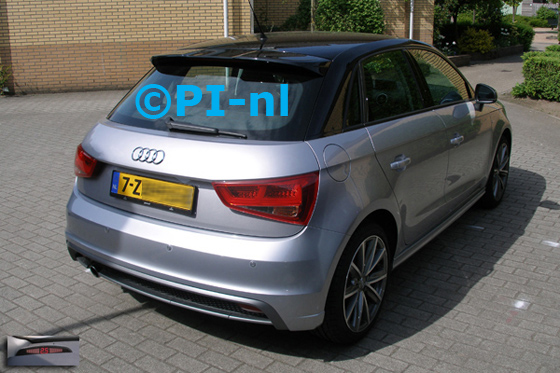 Parkeersensoren ingebouwd door PI-nl in een Audi A1 Sportback S-Line met canbus uit 2014. De display (set A 2015) werd linksvoor bij de a-stijl gemonteerd.