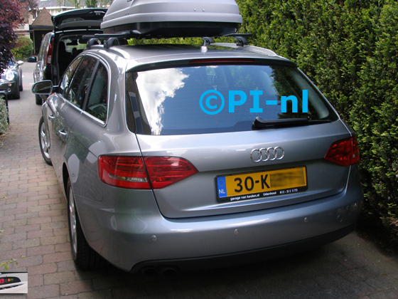 Parkeersensoren ingebouwd door PI-nl in een Audi A4 Avant TFSI met canbus uit 2009. De display (set A 2015) werd linksvoor bij de a-stijl gemonteerd.