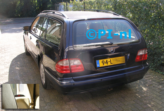 Parkeersensoren ingebouwd door PI-nl in een Mercedes E240 Combi uit 2002. De display (set A 2016) werd rechtsachterin bij de c-stijl gemonteerd.