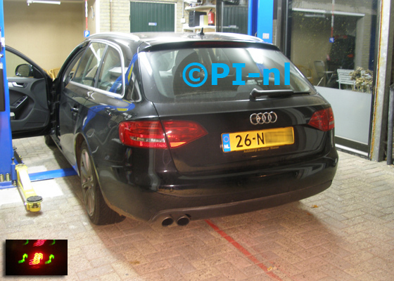 Parkeersensoren ingebouwd door PI-nl in een Audi A4 Avant met canbus uit 2009. De display (set A 2016) werd linksvoor bij de a-stijl gemonteerd.