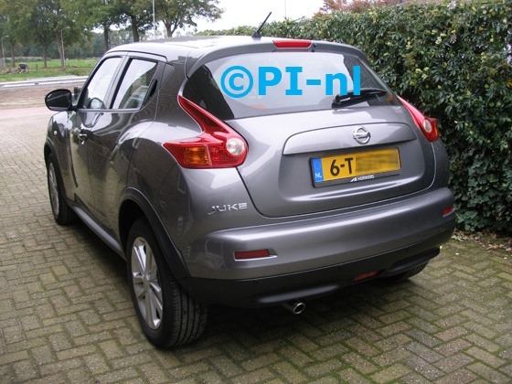 Parkeersensoren ingebouwd door PI-nl in een Nissan Juke Acenta uit 2014. De pieper (set E 2017) werd verstopt.