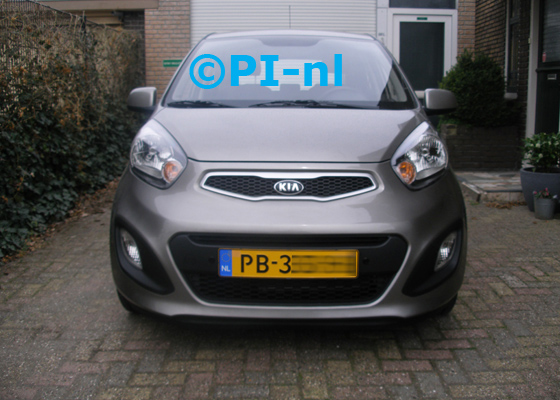 Parkeersensoren (basis-set 2018) ingebouwd door PI-nl in de voorbumper van een Kia Picanto 1.2 DCi Automaat uit 2015. De pieper werd verstopt.