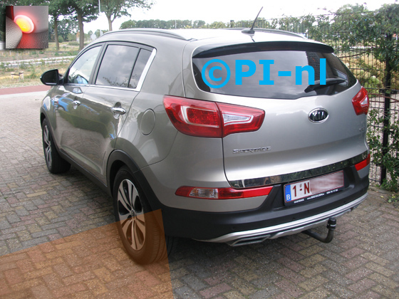 Dode Hoek Detectie Systeem (DHDS-set 2018) ingebouwd door PI-nl in een Kia Sportage met canbus uit 2012.