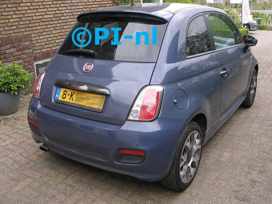 Parkeersensoren (set E 2019) ingebouwd door PI-nl in een Fiat 500 Sport uit 2013. De pieper werd voorin gemonteerd.