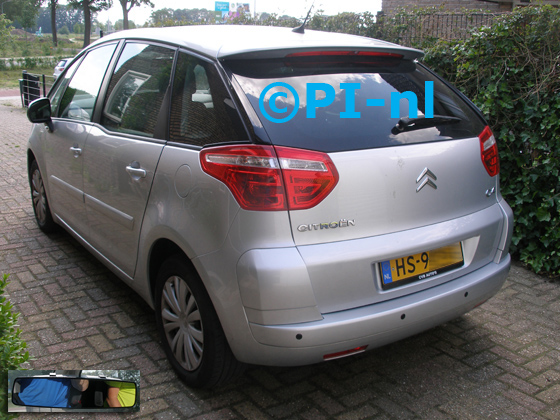 Parkeersensoren (set C 2019) ingebouwd door PI-nl in een Citroen C4 Picasso uit 2008. De display is de spiegeldisplay.