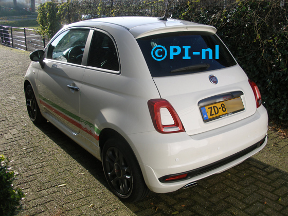 Parkeersensoren (set E 2019) ingebouwd door PI-nl in een Fiat 500 Sport uit 2018. De pieper werd verstopt.