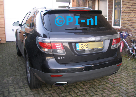 Parkeersensoren (set E 2019) ingebouwd door PI-nl in een Saab 9-4X 3.0i V6 uit 2011. De pieper werd verstopt.