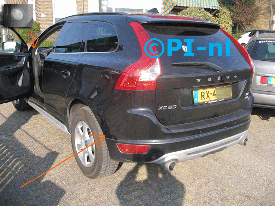 Dode Hoek Detectie Systeem (DHDS-set 2020) ingebouwd door PI-nl in een Volvo XC60 uit 2012. De led-indicators werden bij de a-stijlen gemonteerd.