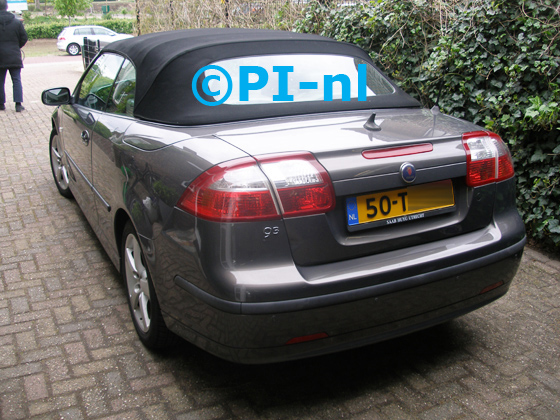 Parkeersensoren (set E 2020) ingebouwd door PI-nl in een Saab 9-3 Cabrio uit 2006. De pieper werd voorin gemonteerd.