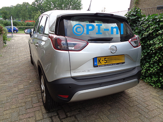 Parkeersensoren (set E 2021) ingebouwd door PI-nl in een Opel Crossland X 120 Edition uit 2019. De pieper werd achterin gemonteerd.