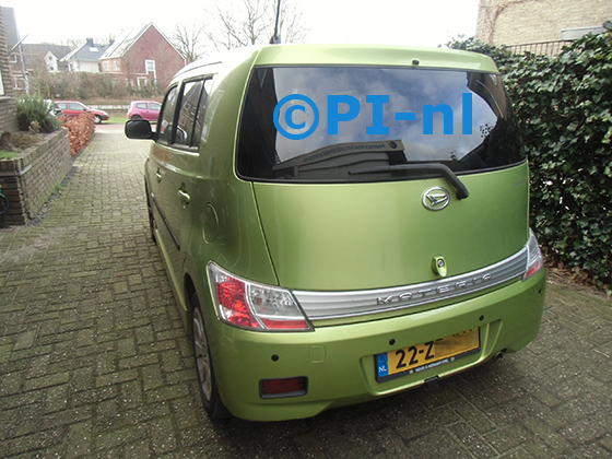 Parkeersensoren (set E 2024) ingebouwd door PI-nl in Daihatsu Materia uit 2008. De pieper werd op verzoek achterin gemonteerd.