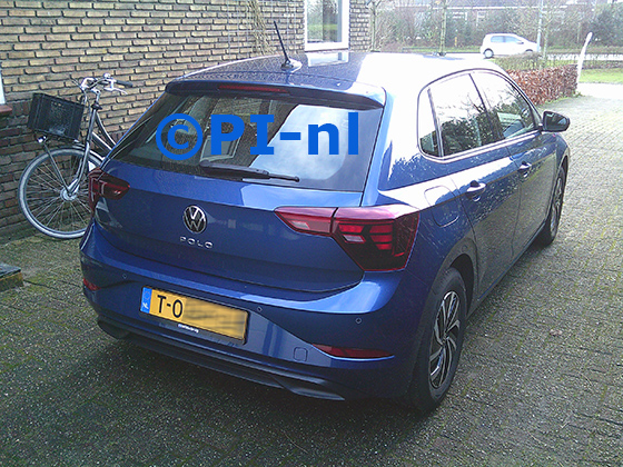 OEM-parkeersensoren (set H 2025) ingebouwd door PI-nl in een Volkswagen Polo uit 2023 met canbus. De pieper werd voorin gemonteerd.