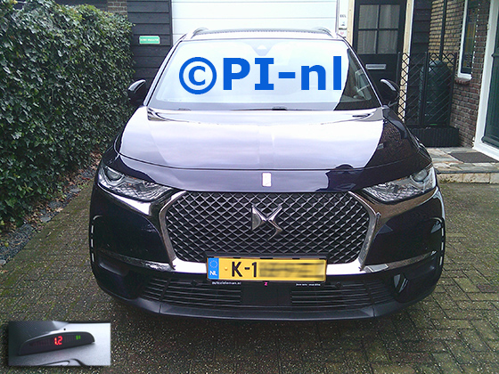 Parkeersensoren (set A 2025) ingebouwd door PI-nl in de voorbumper van een Citroen DS7 Crossbrake uit 2020. De display werd linksvoor bij de a-stijl gemonteerd.