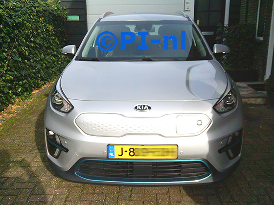 Parkeersensoren (set E 2025) ingebouwd door PI-nl in de voorbumper van een Kia E-Niro uit 2020. De pieper werd voorin verstopt.